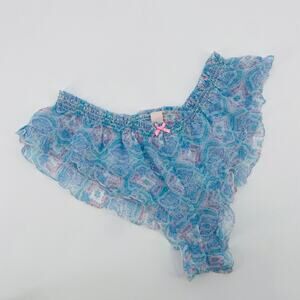 Victoria's Secret 2013 blue sheer floral panties